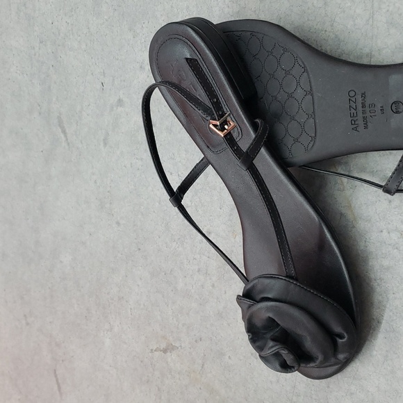 New Arezzo Black Sandals Made in Brazil Sz 10B - Picture 7 of 11
